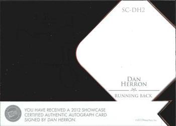 2012 Press Pass Showcase #SC-DH Dan Herron Back