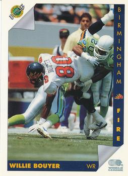 1992 Ultimate WLAF #22 Willie Bouyer Front