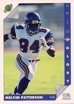 1992 Ultimate WLAF #168 Melvin Patterson Front