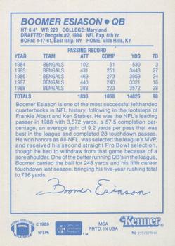 1989 Kenner Starting Lineup Cards #3992978010 Boomer Esiason Back