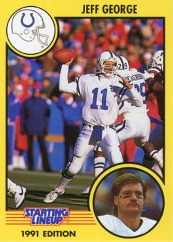 1991 Kenner Starting Lineup Cards #6070022010 Jeff George Front