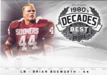 2011 Upper Deck College Football Legends - Decades Best #DB-BB Brian Bosworth Front