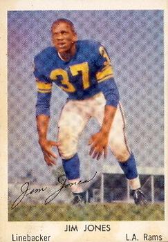 1959 Bell Brand Los Angeles Rams #12 Jim Jones Front