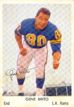 1959 Bell Brand Los Angeles Rams #31 Gene Brito Front