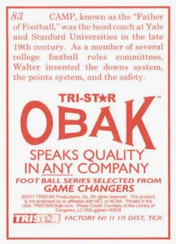 2011 TriStar Obak #83 Walter Camp Back