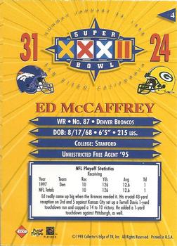 1998 Collector's Edge Super Bowl XXXII - Silver #4 Ed McCaffrey Back