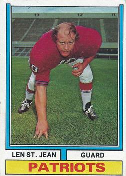 1974 Topps Parker Brothers Pro Draft #103 Len St. Jean Front