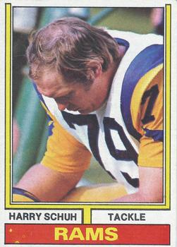 1974 Topps Parker Brothers Pro Draft #109 Harry Schuh Front