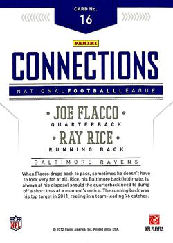 2012 Panini Prestige - Connections #16 Joe Flacco / Ray Rice Back