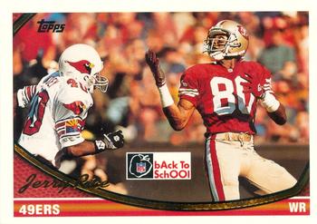 1994 NFL Properties Back to School #NNO Jerry Rice Front