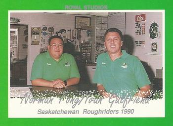 1990 Saskatchewan Roughriders #NNO Norm Fong / Ivan Gutfriend Front