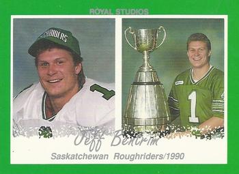 1990 Saskatchewan Roughriders #NNO Jeff Bentrim Front