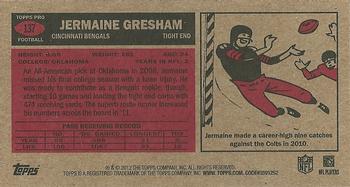 2012 Topps - 1965 Mini #137 Jermaine Gresham Back