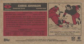2012 Topps - 1965 Mini #79 Chris Johnson Back