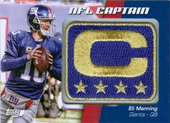 2012 Topps - NFL Captains Patches #NCP-EM Eli Manning Front