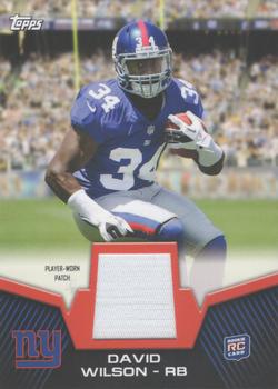 2012 Topps - Rookie Patch #RP-DW David Wilson Front