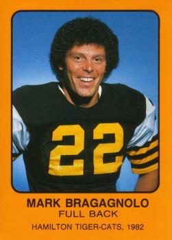 1982 Hamilton Tiger-Cats Safety #NNO Mark Bragagnolo Front