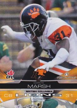 2009 Extreme Sports CFL #15 Dante Marsh Front