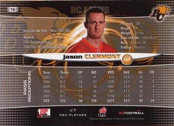 2008 Extreme Sports CFL #16 Jason Clermont Back
