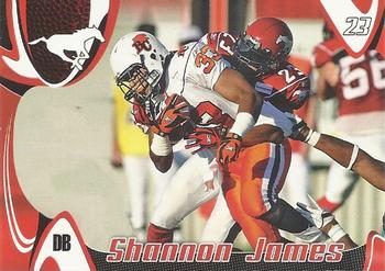 2007 Extreme Sports CFL #81 Shannon James Front