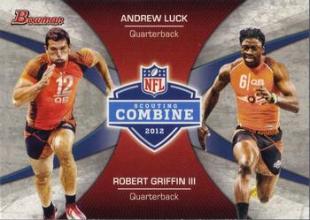 2012 Bowman - Combine Competition #CC-LG Andrew Luck / Robert Griffin III Front