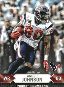 2012 Bowman - Inside the Numbers #ITN-AJ Andre Johnson Front