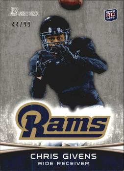 2012 Bowman - Silver #179 Chris Givens Front