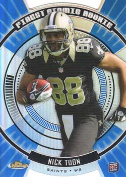 2012 Finest - Atomic Refractor Rookies #FAR-NT Nick Toon Front