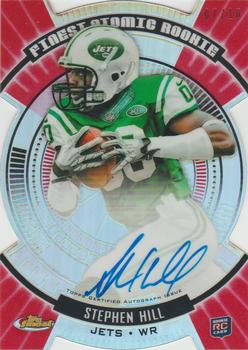 2012 Finest - Atomic Refractor Rookies Autographs Red Refractors #FARA-SH Stephen Hill Front
