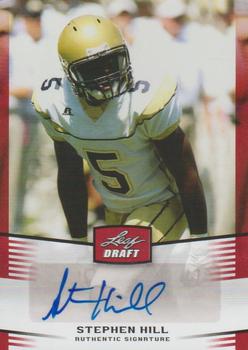 2012 Leaf Draft - Autographs Red #SH1 Stephen Hill Front