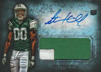 2012 Topps Inception - Rookie Jumbo Patch Autographs #AJP-SH Stephen Hill Front