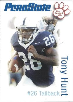 2006 The Second Mile Penn State Nittany Lions Tips: Fall Edition #NNO Tony Hunt Front