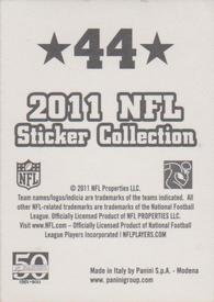2011 Panini Stickers #44 Tom Brady Back