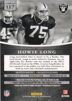 2012 Panini Prominence #117 Howie Long Back