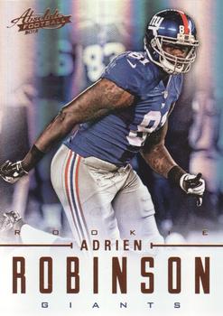 2012 Panini Absolute #102 Adrien Robinson Front