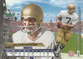 2012 Fleer Retro Ultra #15 Joe Theismann Back