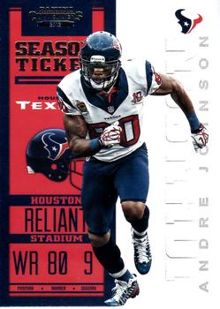 2012 Panini Contenders #40 Andre Johnson Front