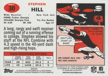 2012 Topps Chrome - 1957 Refractors Autographs #30 Stephen Hill Back