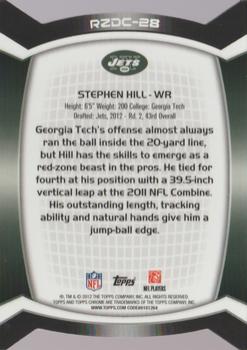 2012 Topps Chrome - Red Zone Rookies Superfractors #RZDC-28 Stephen Hill Back