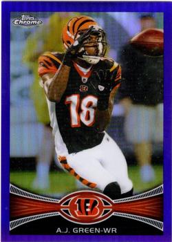 2012 Topps Chrome - Purple Refractors #85 A.J. Green Front