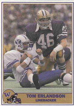 1992 Pacific Greats Washington Huskies #71 Tom Erlandson Front