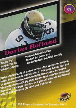 1995 Superior Pix #89 Darius Holland Back