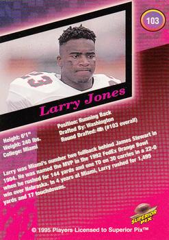 1995 Superior Pix #103 Larry Jones Back