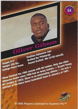 1995 Superior Pix - Autographs #54 Oliver Gibson Back