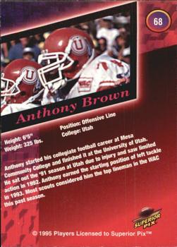 1995 Superior Pix - Autographs #68 Anthony Brown Back