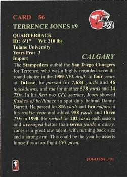 1991 JOGO #56 Terrence Jones Back