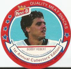1989 King B Discs #17 Bobby Hebert Front