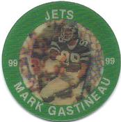 1984 7-Eleven Super Star Sports Coins: East Region #III D Mark Gastineau Front