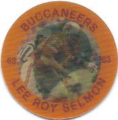 1984 7-Eleven Super Star Sports Coins: East Region #IV D Lee Roy Selmon Front