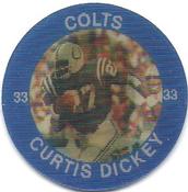 1984 7-Eleven Super Star Sports Coins: East Region #XVII D Curtis Dickey Front